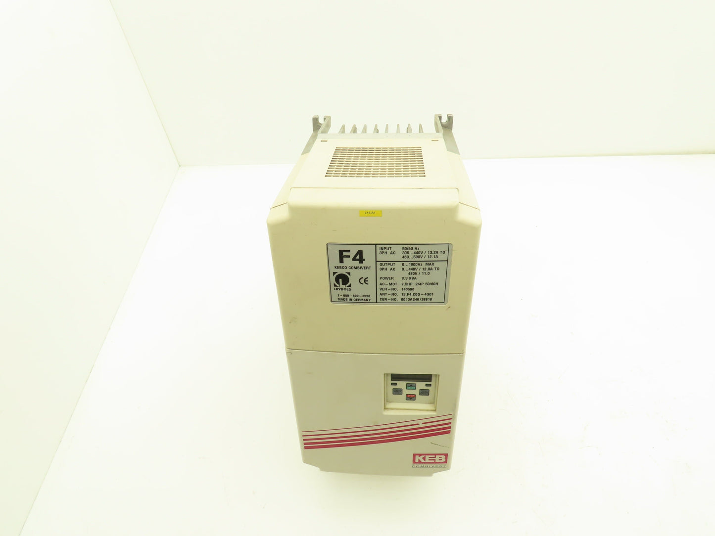 KEB 13.F4.C0G-4G01 Combivert AC Inverter Drive VFD 3Ph 8.3kVA 7.5Hp 1600Hz 480v