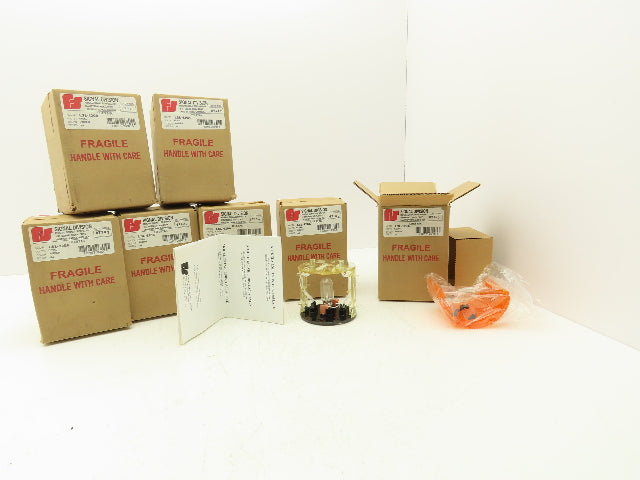 Federal Signal LSL-120A Stack Light Litestak Incandescent Amber 120V Lot of 7