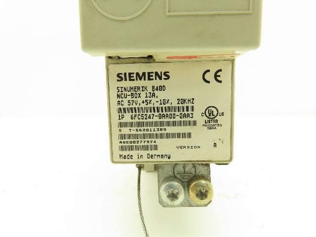 Siemens 6FC5357-0BB33-0AE2 6FC5247-0AA00-0AA3 Sinumerik 840D NCU 13A 57VAC