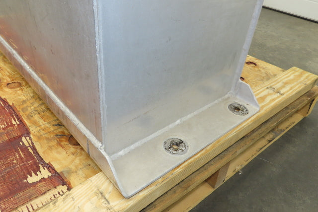 Aluminum Liquid Storage Tank 50 Gallon Semi Hydraulic Oil Container 34x15x28"