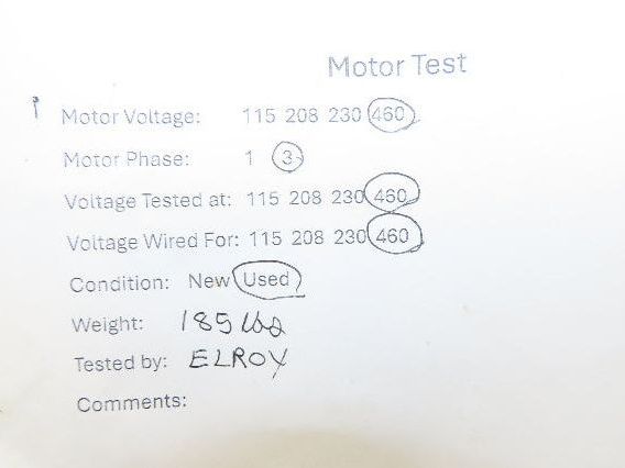Reliance Master XL Gearmotor 12.7 Reducer 2-Speed 138/34 RPM 1.5Hp 460V RH 213T