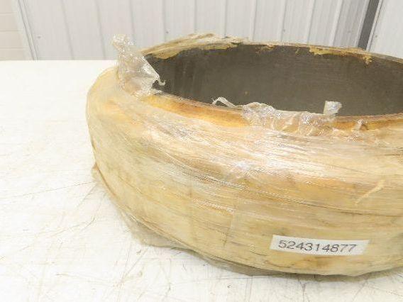 Super Solid 15x4x11-1/4 Forklift Tire Smooth Solid Press-on White Non-Marking