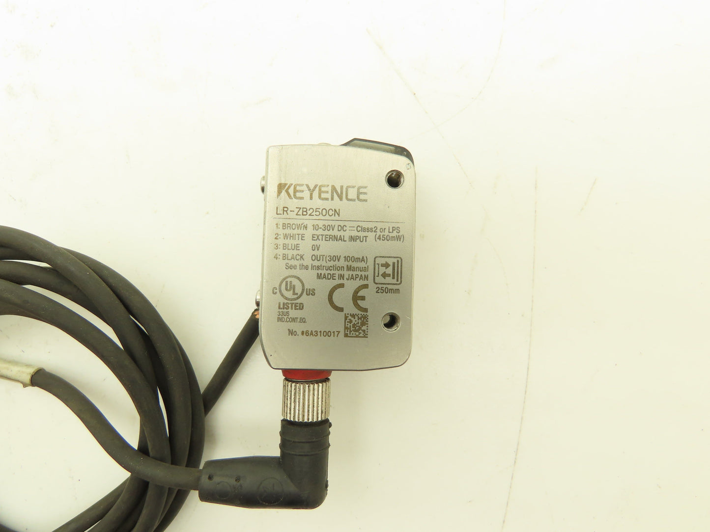 Keyence LR-ZB250CN Photoelectric Proximity Laser Sensor M8 Connector