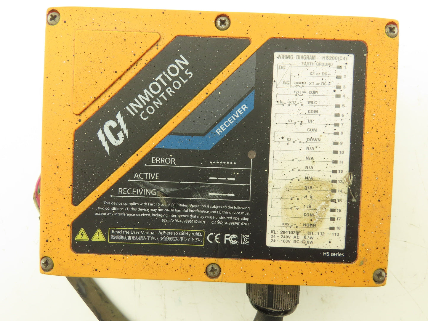 InMotion K200 Wireless Remote Control System 1-Speed Pendant Crane Trolley Hoist