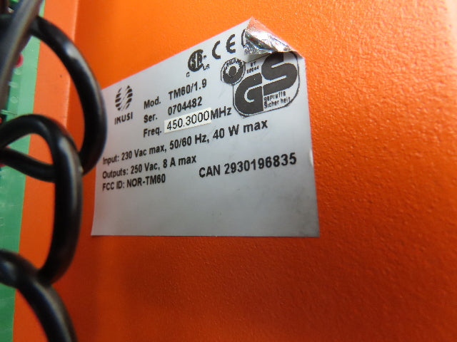 Cervis Ikusi TM60/1.9 Wireless Remote Control Receiver Crane Trolley Hoist