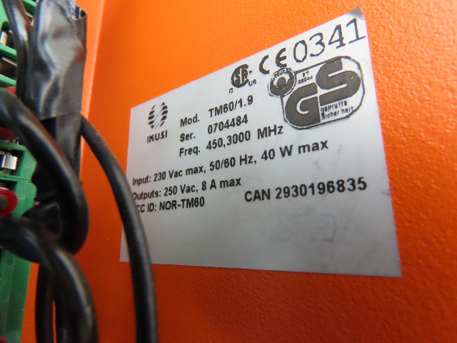 Cervis Ikusi TM60/1.9 Wireless Remote Control Receiver Crane Trolley Hoist