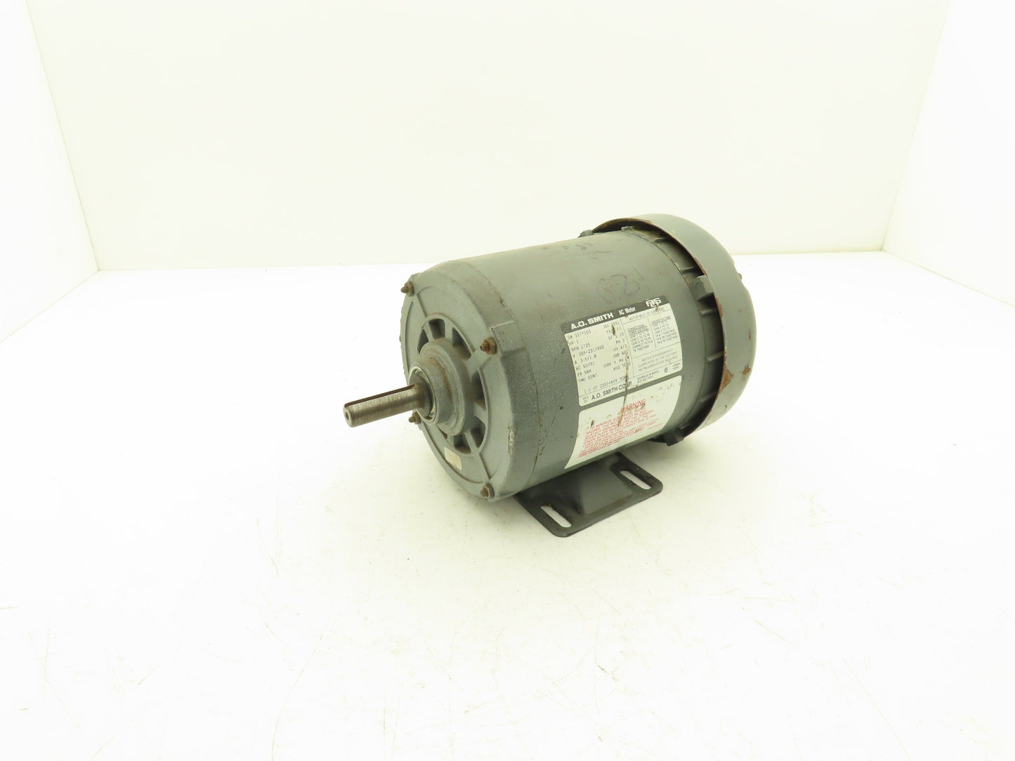 A.O. Smith 327P103 AC Motor 1Hp 1725rpm 208-230/460v 3ph 56H TEFC