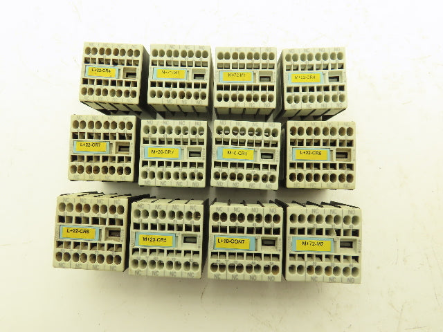 Siemens 3RH1911 31NC 12NO 10A 240v Auxiliary Contact Mixed Lot Of 12