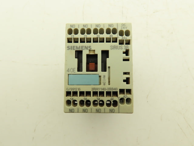 Siemens 3RH1140-2BB40 Auxiliary Contactor Size S00 4NO 600vAC 10A Lot Of 11