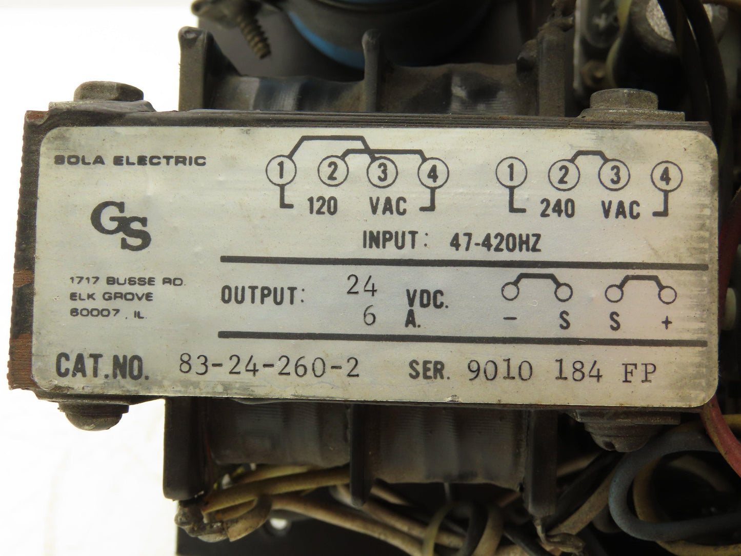 Sola Power Supply 9-5762 | 83-24-260-2 Power Supply Assembly