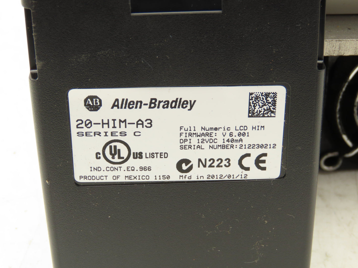 Allen Bradley 20AD3P4A3NYNANNN PowerFlex 70 Variable AC Drive VFD 2Hp 480v 3Ph