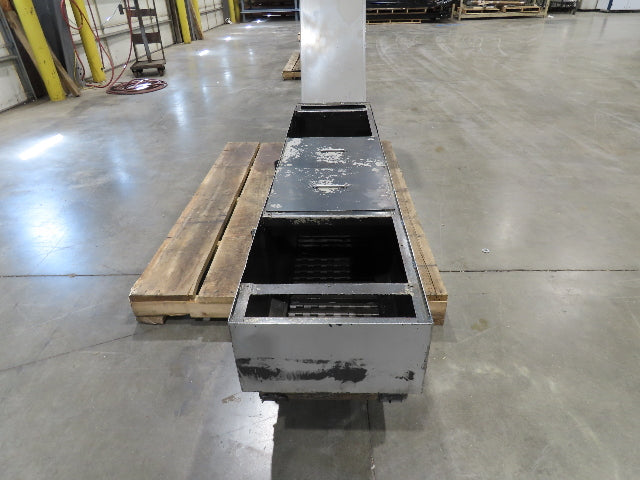 Enomoto CNC Chip Conveyor 16"x 67" Infeed 52-56" Discharge 220V 3PH