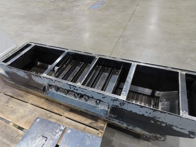 Enomoto CNC Chip Conveyor 16"x 67" Infeed 52-56" Discharge 220V 3PH