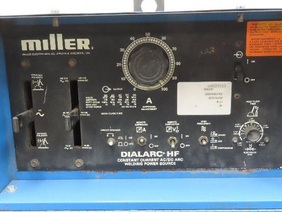 Miller DIALARC HF Tig Welder Power Source 250Amp AC Footpedal 1Ph 230V