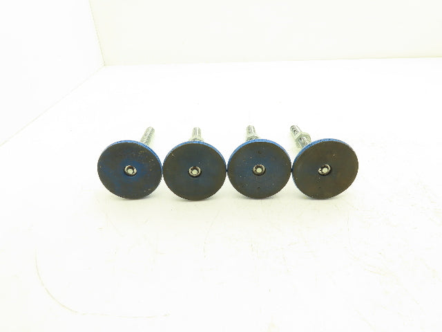 Anti-Vibration Mounting Feet M16-2.0 Thread 150mm Length 80mm Foot Set of 4