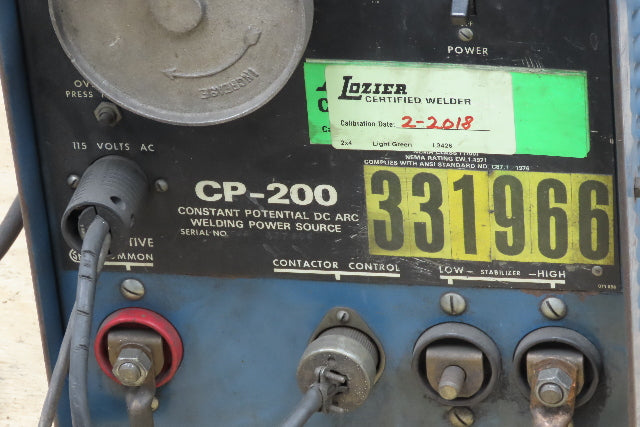 Miller CP-200 Mig Welder 200 amp DC Arc S-52A Wire Feeder 230/460v 3PH