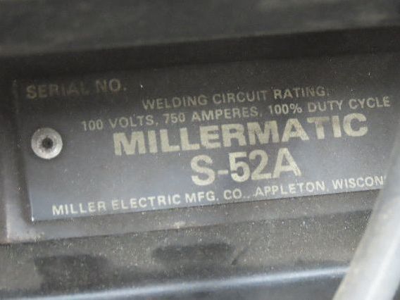 Miller CP-200 Mig Welder 200 amp DC Arc S-52A Wire Feeder 230/460v 3PH