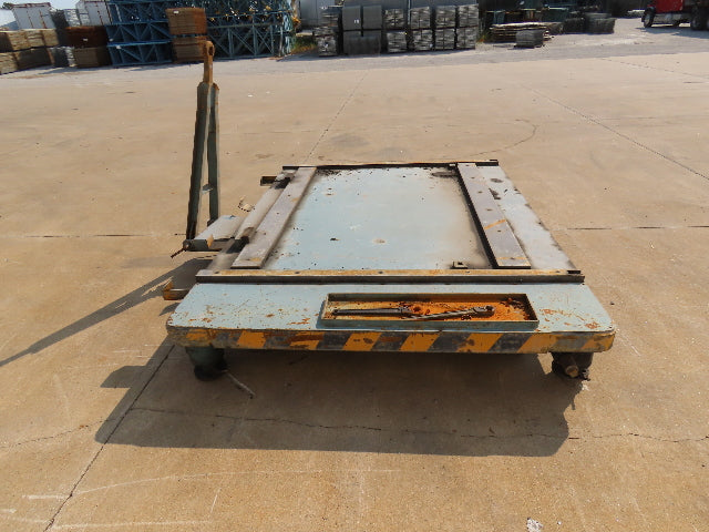 Industrial Press Die Changing Cart 72"x 98" Heavy Duty Steel Die Cart 8" Jacks