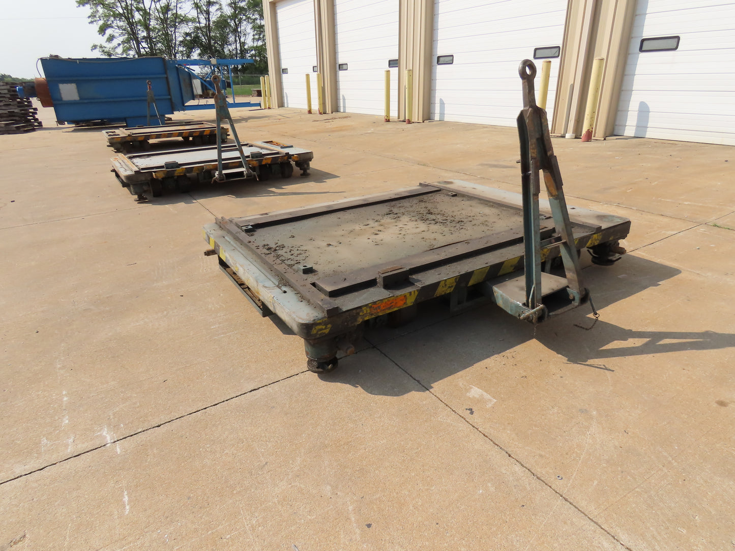 Industrial Press Die Changing Cart 72"x 98" Heavy Duty Steel Die Cart 8" Jacks