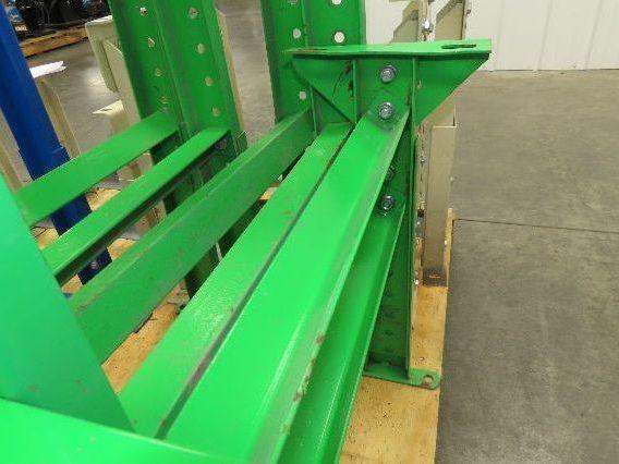 18-1/2"W Conveyor Leg Stationary Floor Support GREEN 19-1/4" to 31"H