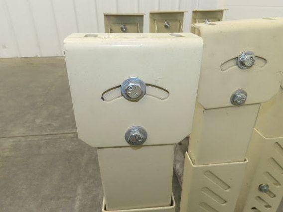 18-1/2"W Conveyor Leg Stationary Floor Support TAN 20-1/2" to 28"H