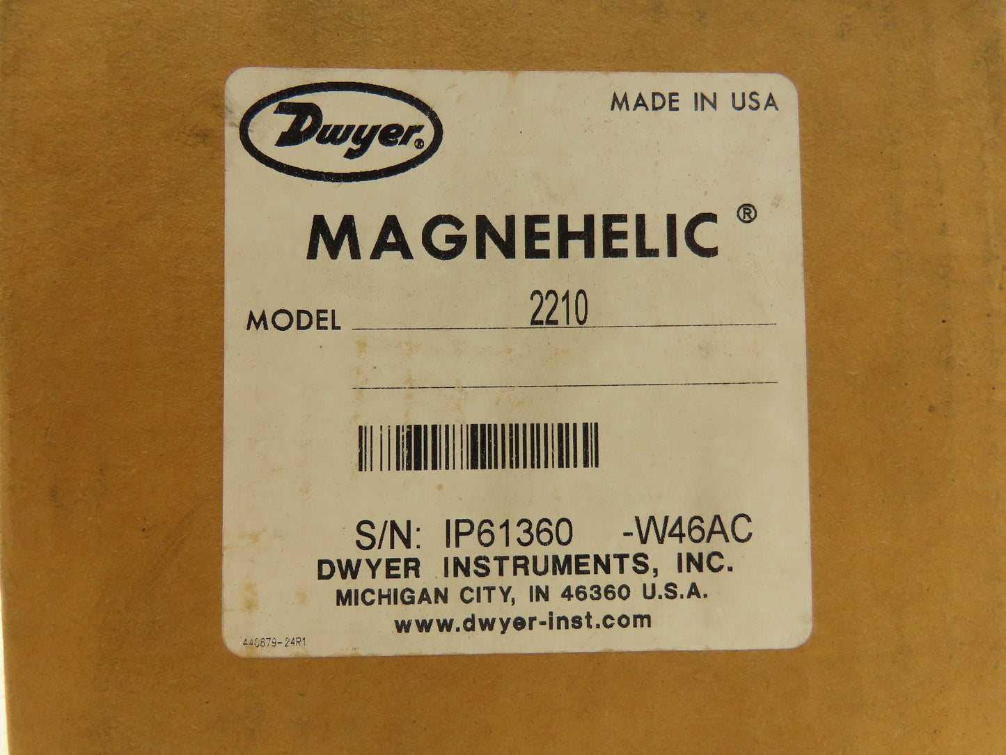 Dwyer 2210 Differential Pressure Gauge Magnehelic 0-10psi