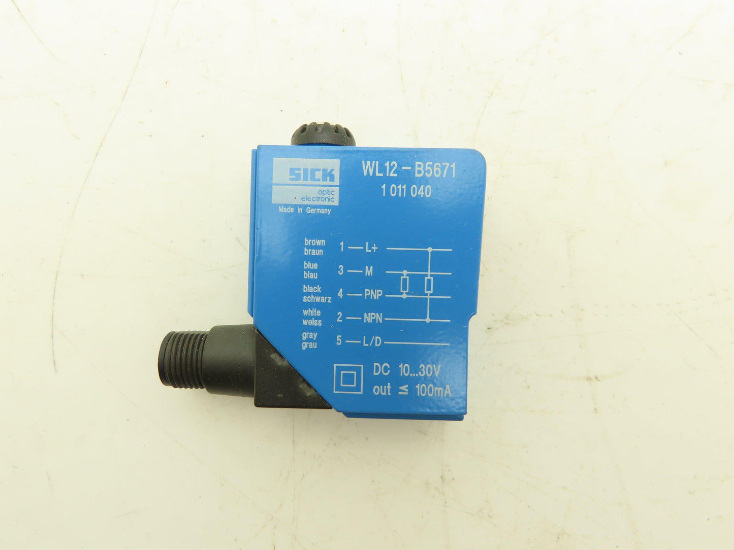 Sick WL12-B5671 Photoelectric Reflex Switch 10-30V 100mA output IP67