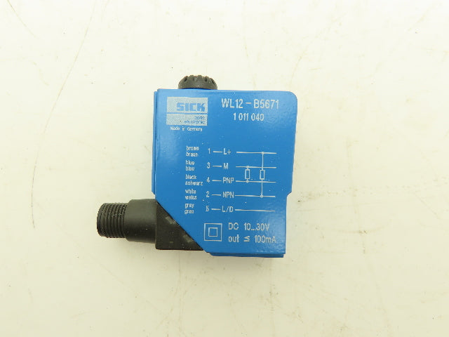 Sick WL12-B5671 Photoelectric Reflex Switch 10-30V 100mA output IP67