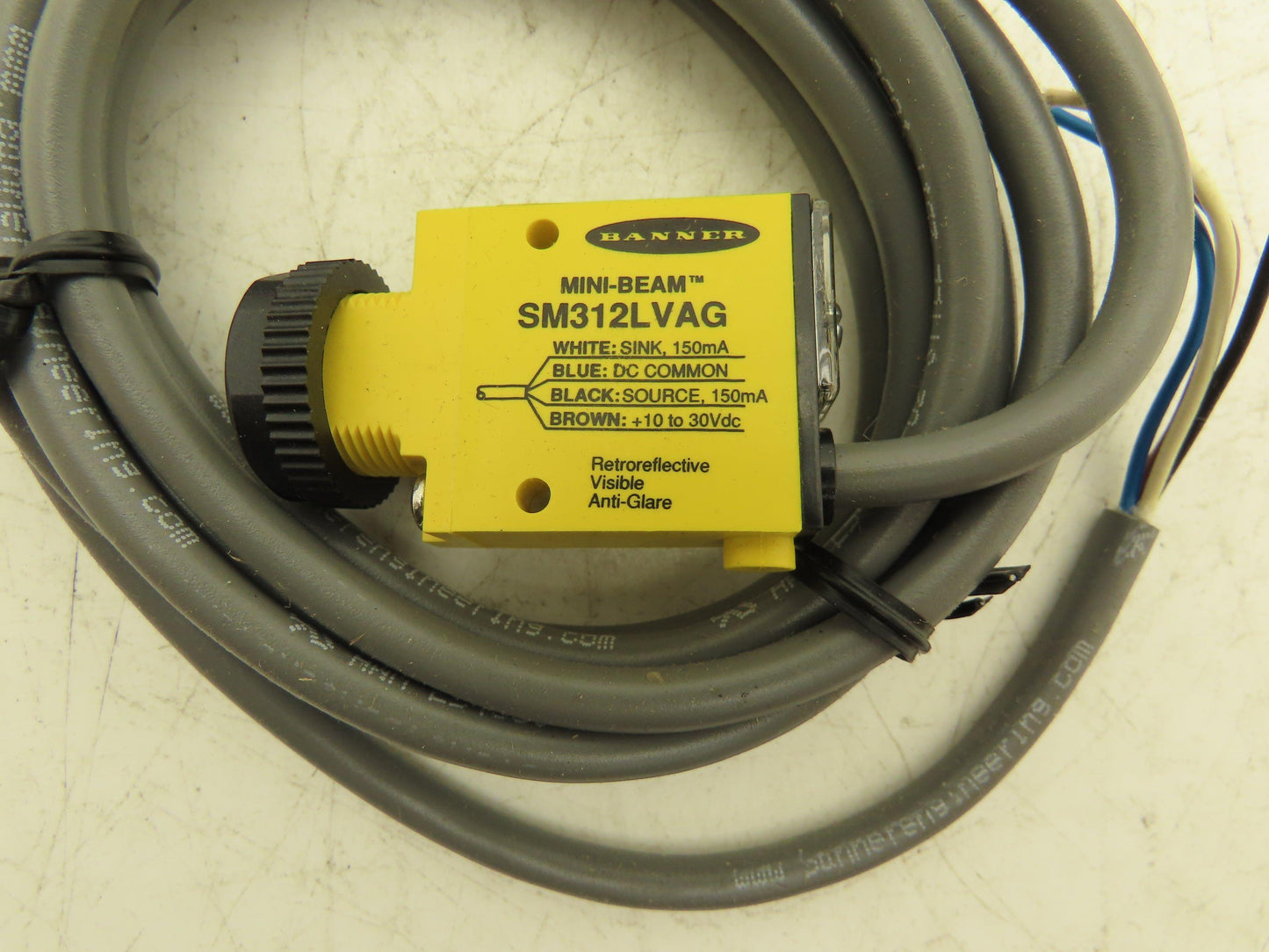 Banner SM312LVAG Mini-Beam Sensor Polarized Photoelectric Retro 10-30VDC