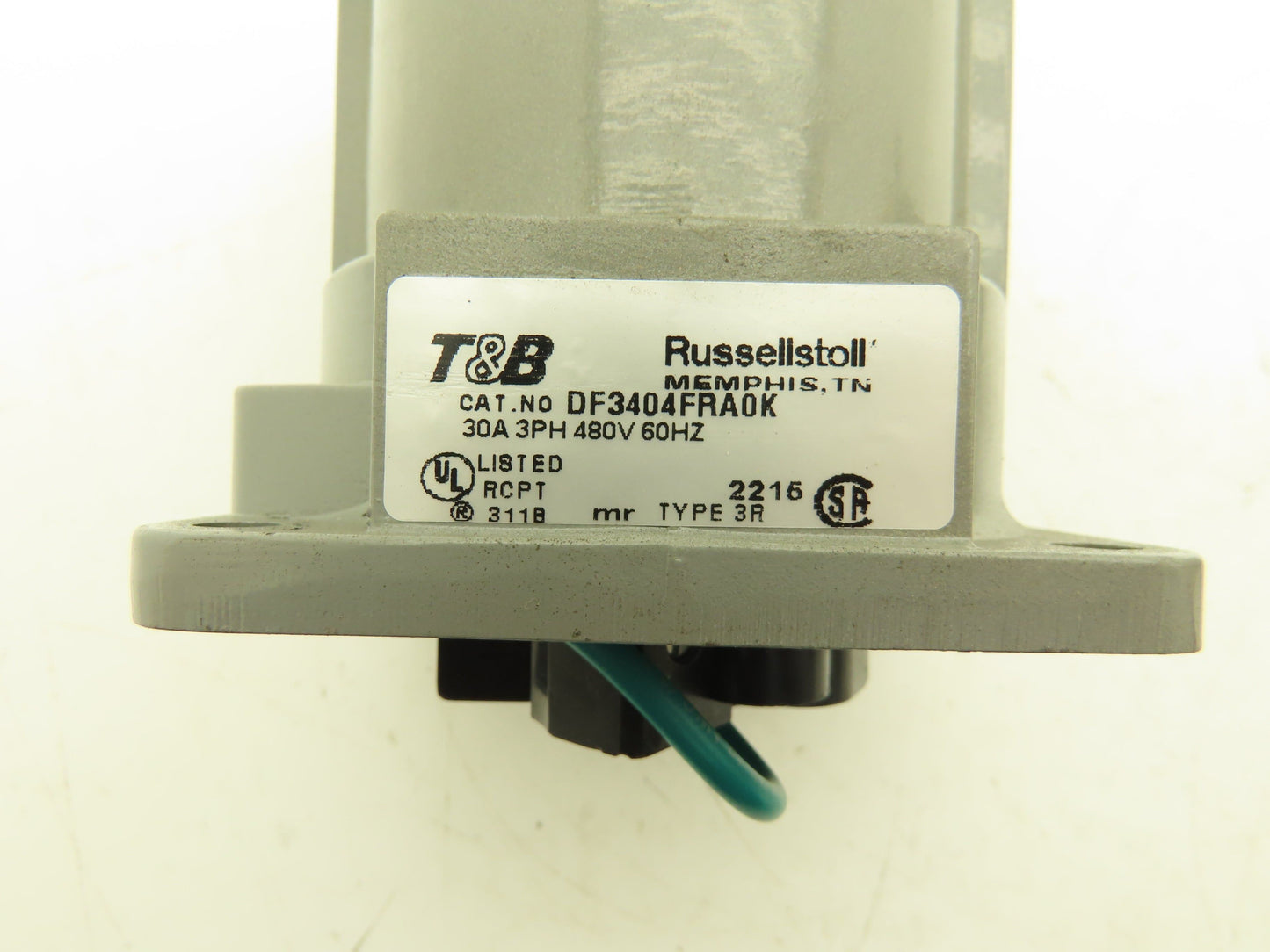 Thomas & Betts DF3404FRA0K Receptacle Russellstoll 480V 30A 3ph 60 Hz Type 3R