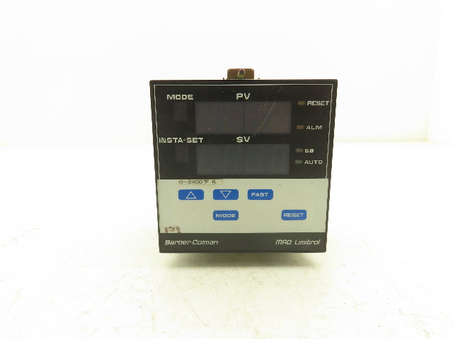 Barber Coleman MAQ 8-01900-001-0 Limitrol Temperature Controller 1/4 DIN Scratch