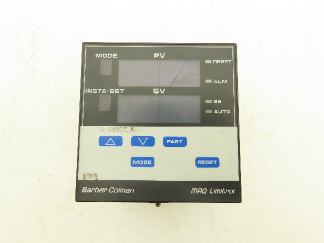 Barber Coleman MAQ 8-01900-001-0 Limitrol Temperature Controller 1/4 DIN Scratch