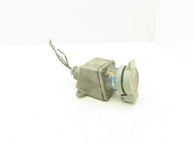 Crouse Hinds AR342 Arktite Receptacle 30a Amp 4p 3w 600VAC Pin Sleave Housing