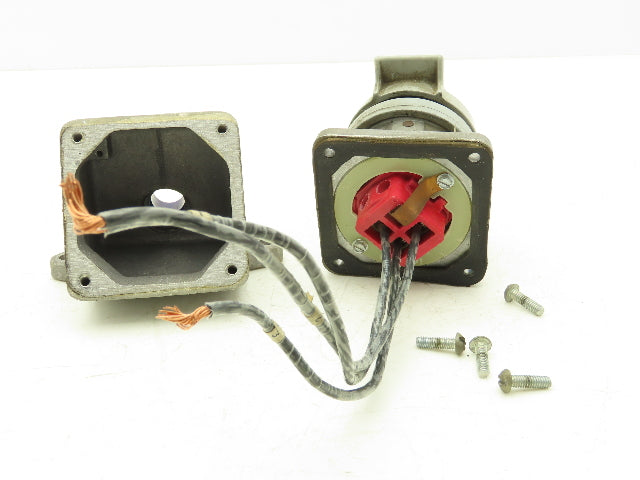 Crouse Hinds AR342 Arktite Receptacle 30a Amp 4p 3w 600VAC Pin Sleave Housing