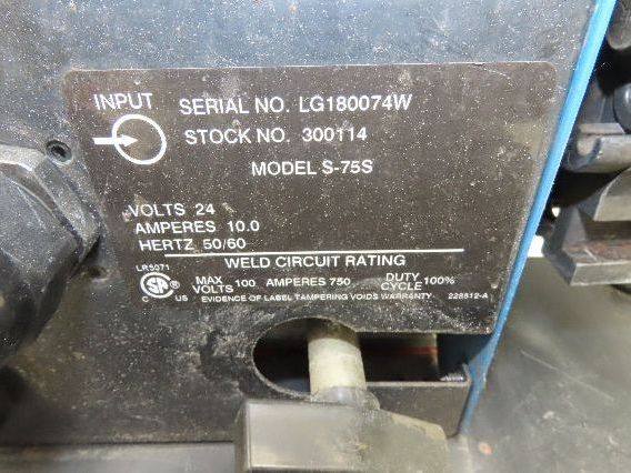 Miller S-75S Mig Welder Wire Feeder 24V Series 70 Single Spool Holder