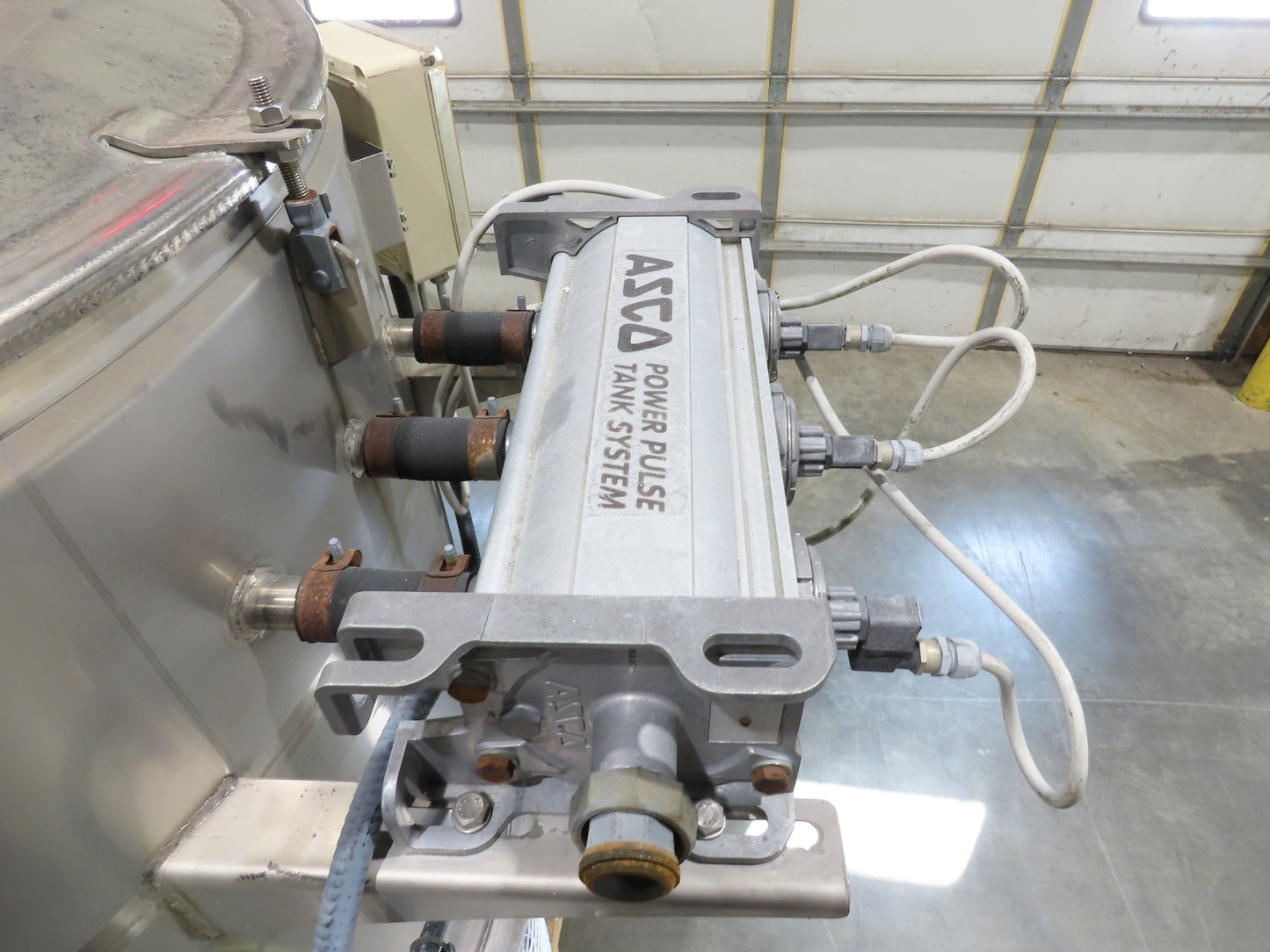 Asco Stainless Baghouse Dust Collector Power Pulse Tank System