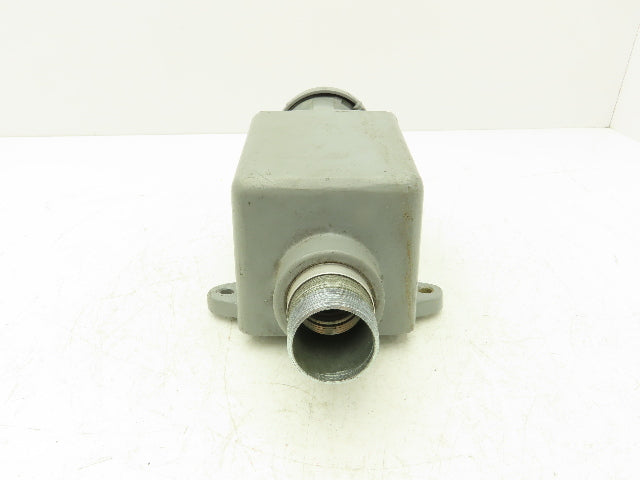 Hubbell HBL460RS2W Receptacle 60A 250VDC 600VAC 3 Pole 4 Wire & Angle Back Box