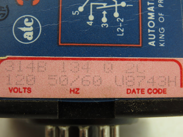 ATC 314 3-Ranger Off Delay Adjustable TDR 120vAC 60Hz 0-100 Seconds