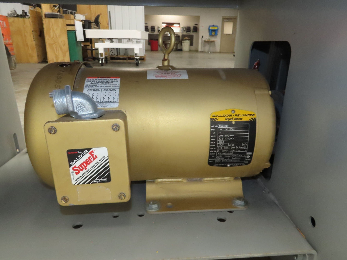 Greenheck 11-FP0-SD-10 Radial Centrifugal Blower 5Hp 230/460V 3Ph Bad Bearing