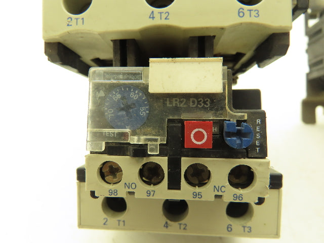 Telemecanique LP1 D8011 Contactor 110amp 600V Thermal overload 55-70amp Lot of 2