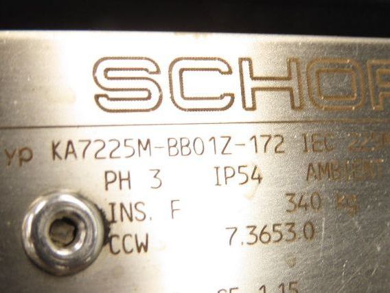 Schorch KA7225M-BB01Z-172 Kaeser Compressor Motor 60Hp 75A 460V 3PH IEC 225M