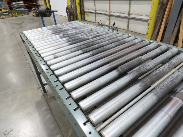 Hytrol 36"x 28' Accumulation Roller Conveyor 2Hp 460V 3PH 105 FPM Belt Drive