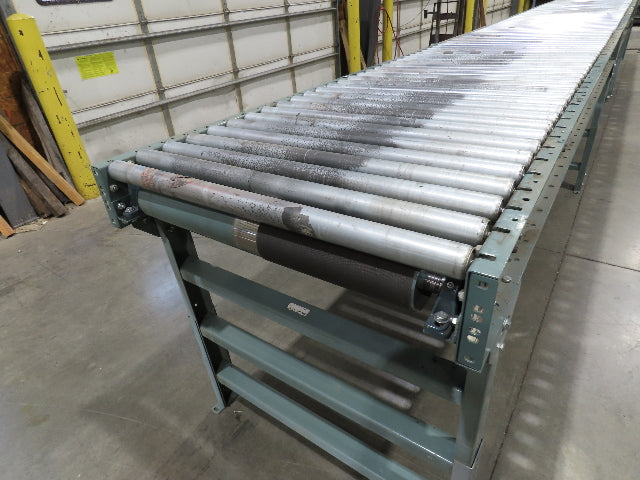 Hytrol 36"x 28' Accumulation Roller Conveyor 2Hp 460V 3PH 105 FPM Belt Drive