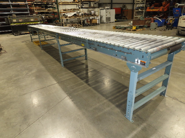 Hytrol 36"x 28' Accumulation Roller Conveyor 2Hp 460V 3PH 105 FPM Belt Drive
