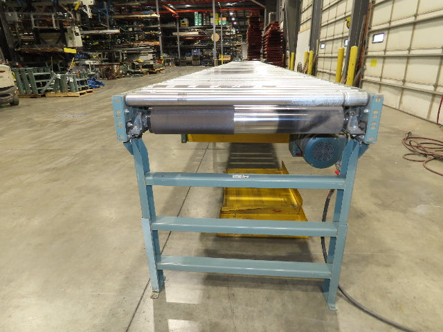 Hytrol 36"x 28' Accumulation Roller Conveyor 2Hp 460V 3PH 105 FPM Belt Drive