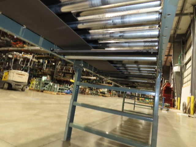 Hytrol 36"x 28' Accumulation Roller Conveyor 2Hp 460V 3PH 105 FPM Belt Drive