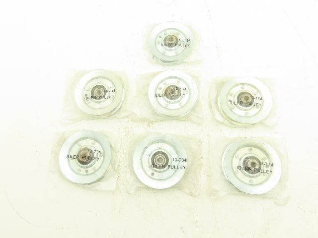 Rotary 13-734 Idler Pulley 3/8" Bore 4" Diameter Belt Size B Lot of 7