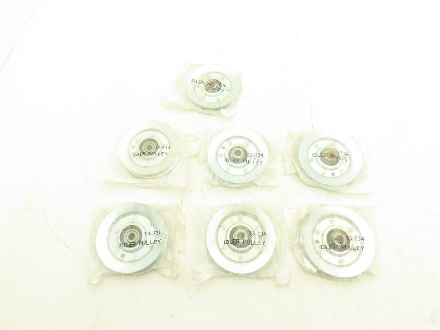 Rotary 13-734 Idler Pulley 3/8" Bore 4" Diameter Belt Size B Lot of 7