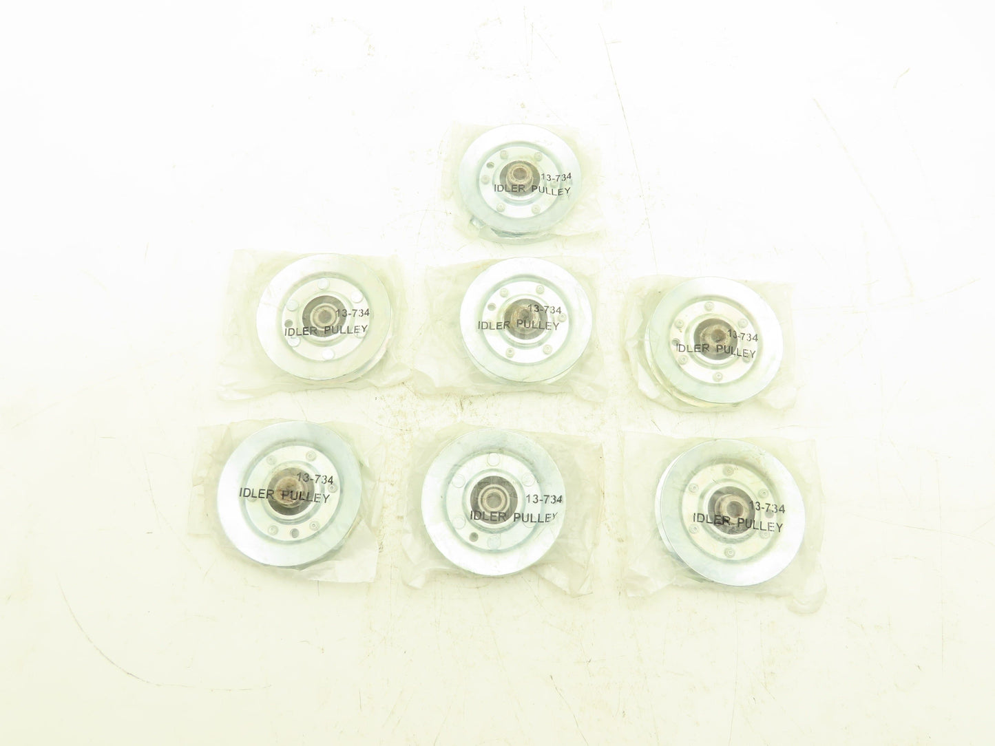 Rotary 13-734 Idler Pulley 3/8" Bore 4" Diameter Belt Size B Lot of 7