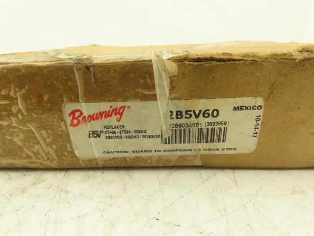 Browning 2B5V60 5V, A, B V Belt Sheave 2 Groove 2-1/4" Bore 6.28" OD QD Bushed